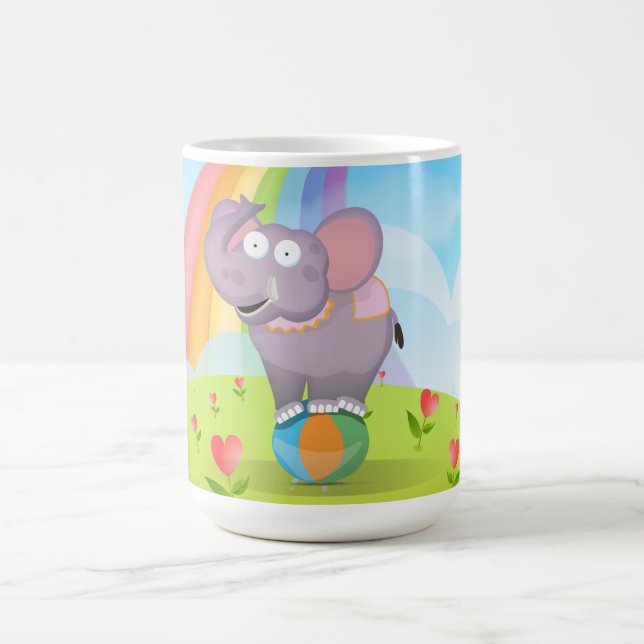 Circus Elephant Coffee Mug (Center)