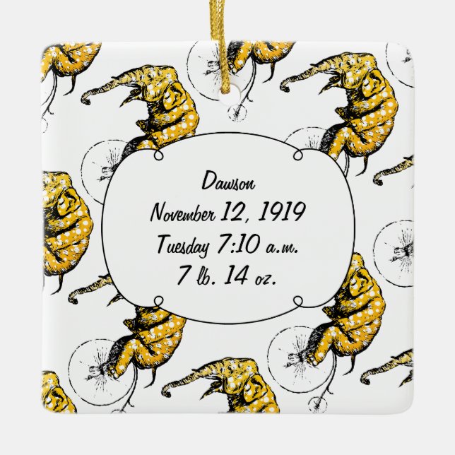 Circus Elephant Gifts Ceramic Ornament (Front)