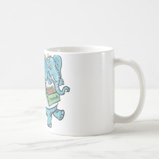 Circus Elephant selling peanuts Coffee Mug
