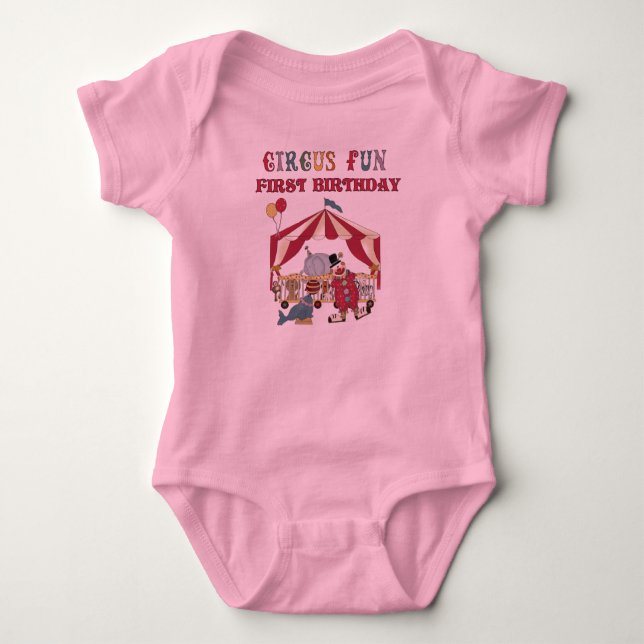 Circus First Birthday Tshirts and Gifts (Front)