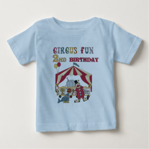 Circus Fun 2nd Birthday Tshirts and Gifts