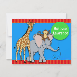 Circus FUN Animal Note Card