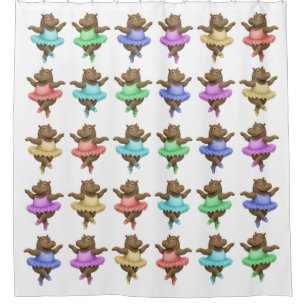 Circus hippo shower curtain