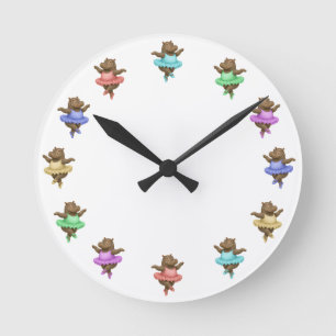 Circus hippo Wall Clock