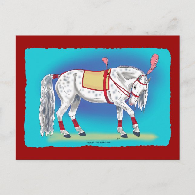 Circus Horse Postcard (Front)