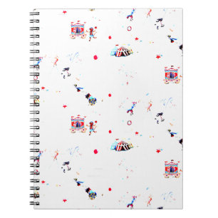 circus inspired carnival big top fair notebook
