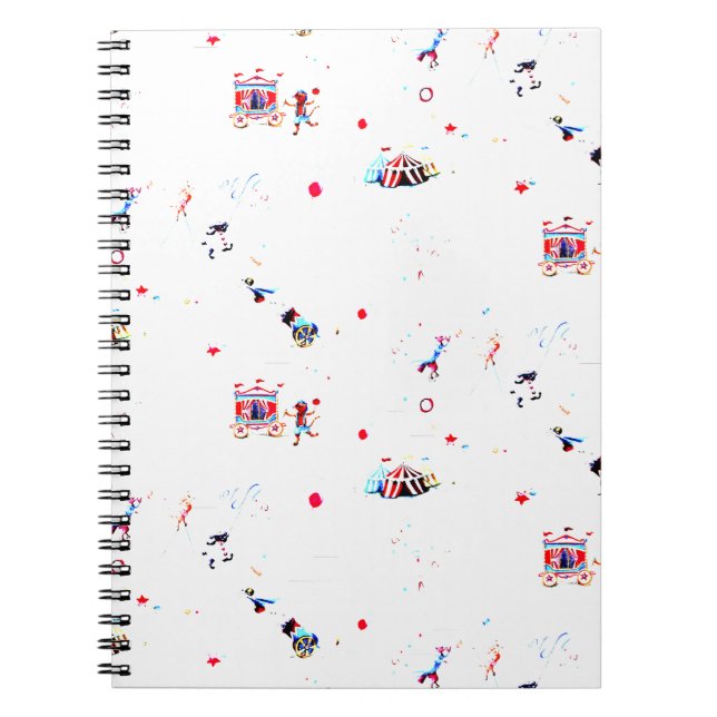 circus inspired carnival big top fair notebook (Front)