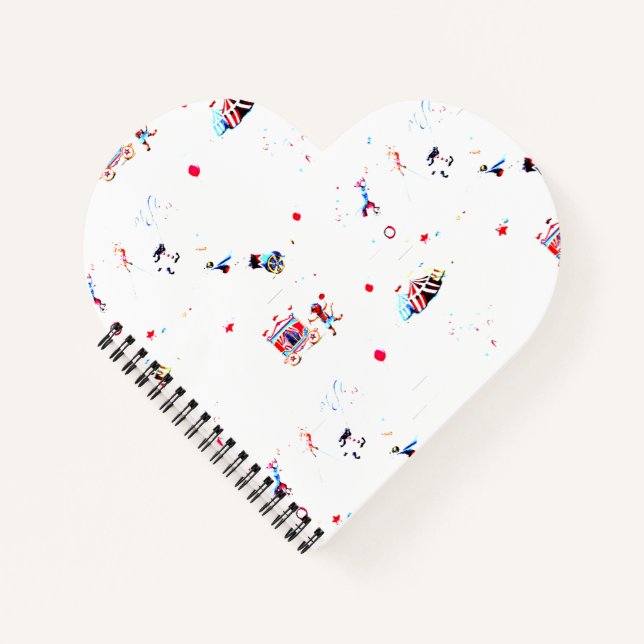 circus inspired carnival big top fair notebook (Front)