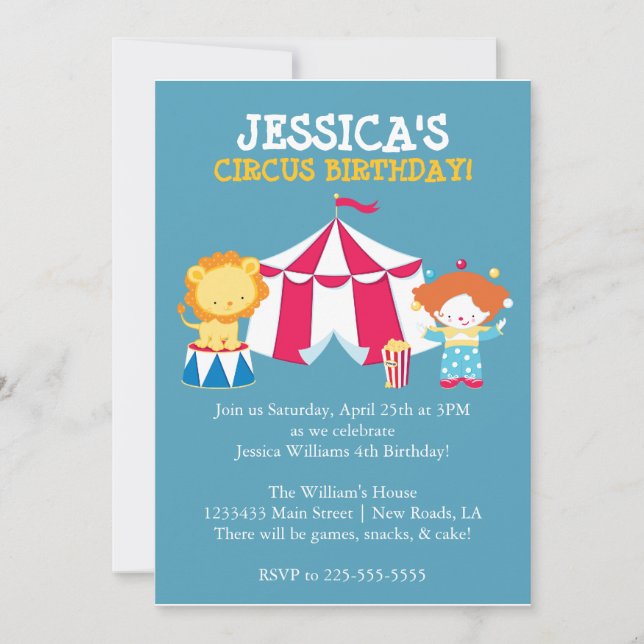 Circus Invitation (Front)
