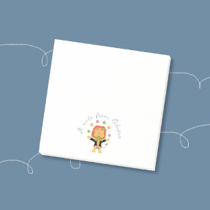 Circus Juggling Lion Kid Small Post-It Notes