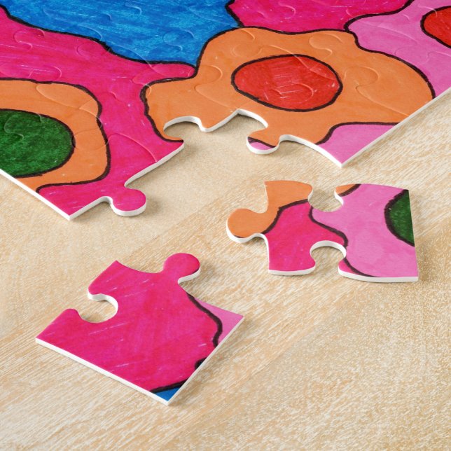 "Circus Lion" Abstract Jigsaw Puzzle (Side)