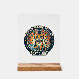 Circus Magic Poster Cat Cute Kitty Design - Circus