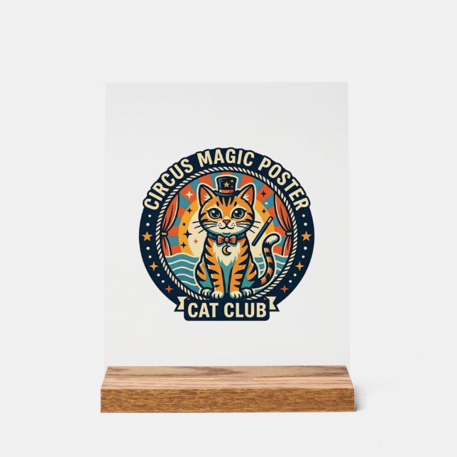 Circus Magic Poster Cat Cute Kitty Design - Circus (Front)