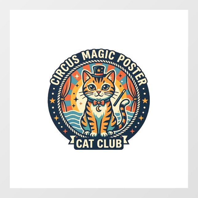 Circus Magic Poster Cat Cute Kitty Design - Circus (Sheet)
