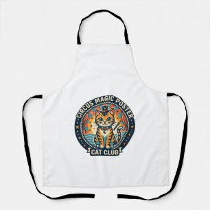Circus Magic Poster Cat Cute Kitty Design - Circus Apron