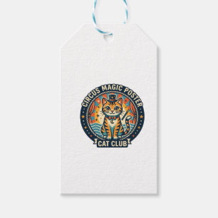 Circus Magic Poster Cat Cute Kitty Design - Circus Gift Tags