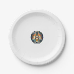 Circus Magic Poster Cat Cute Kitty Design - Circus Paper Plate
