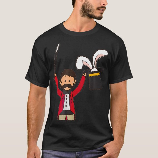 CIRCUS MAGICIAN WITH RABBIT TOP HAT  (Front)