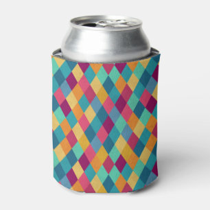 Circus Multicolor Rhombuses Can Cooler