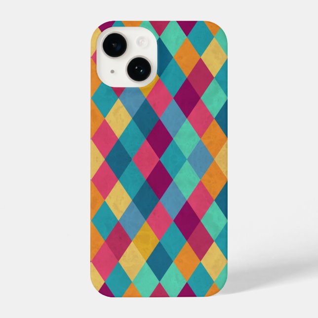 Circus Multicolor Rhombuses iPhone Case (Back)