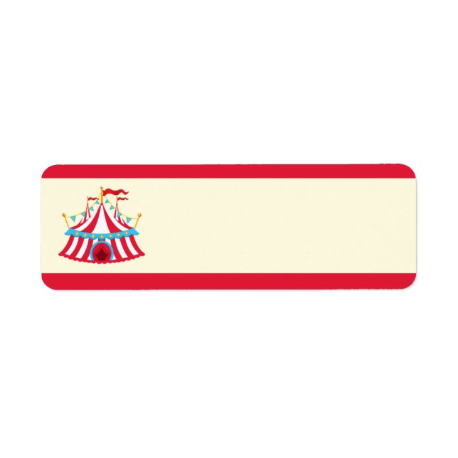 Circus or Carnival Address Labels (Front)