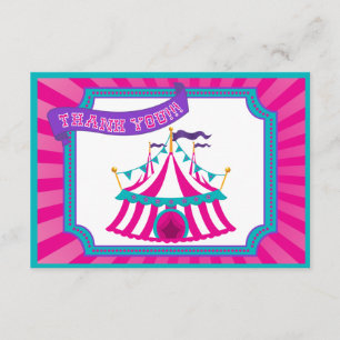 Circus or Carnival Party - Thank You Cards