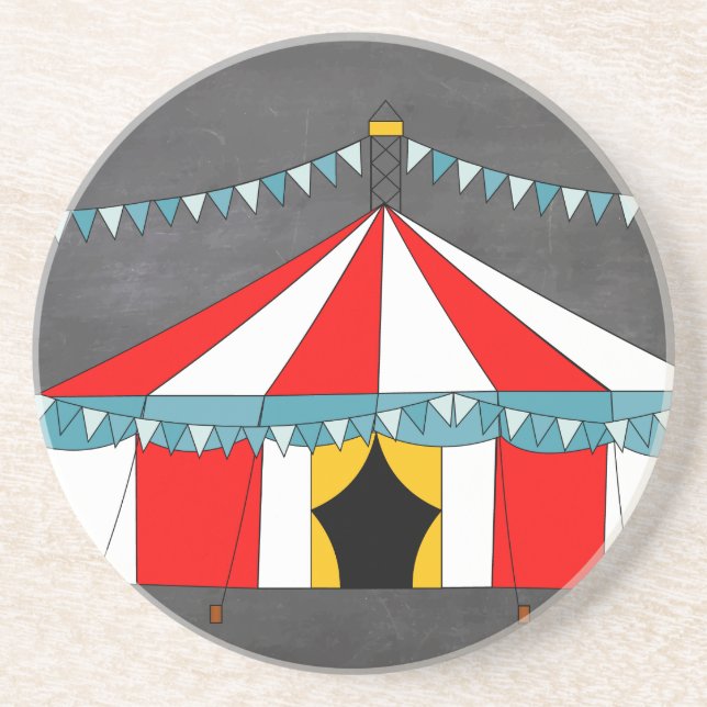 Circus Party Gifts Coaster (Front)