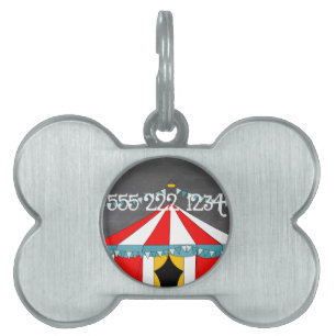 Circus Party Gifts Pet Name Tag