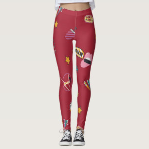 Circus pattern leggings