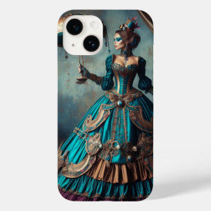 Circus Performer Steampunk Vintage Victorian Lady Case-Mate iPhone 14 Case
