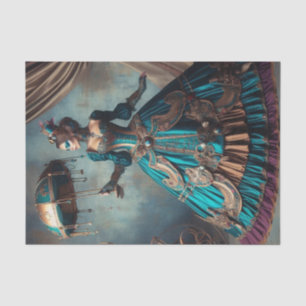 Circus Performer Steampunk Vintage Victorian Lady Tissue Paper
