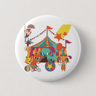 Circus Performers 6 Cm Round Badge