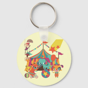 Circus Performers Key Ring