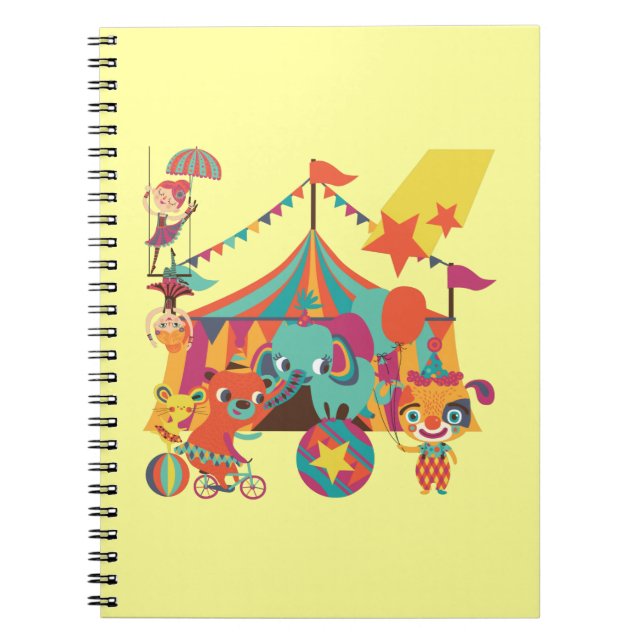 Circus Performers Spiral Notebook (Front)