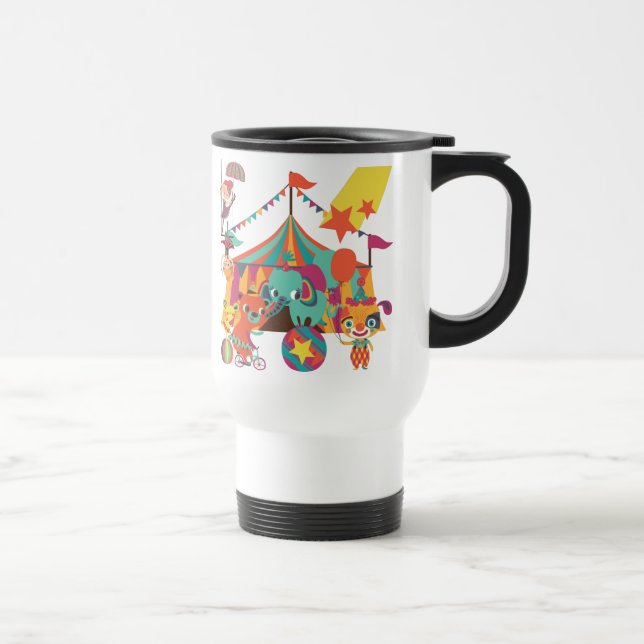 Circus Performers Travel Mug (Right)