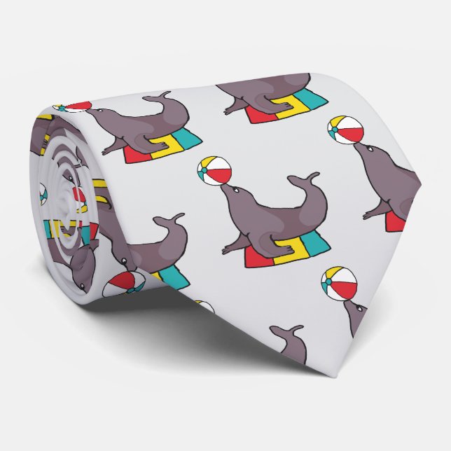 Circus Performing Seal Tie (Rolled)