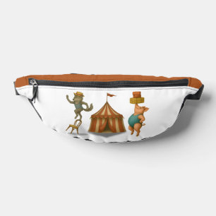 Circus pig & wolf bum bags