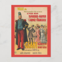 Circus Poster Of Crowd Admiring A French Soldier