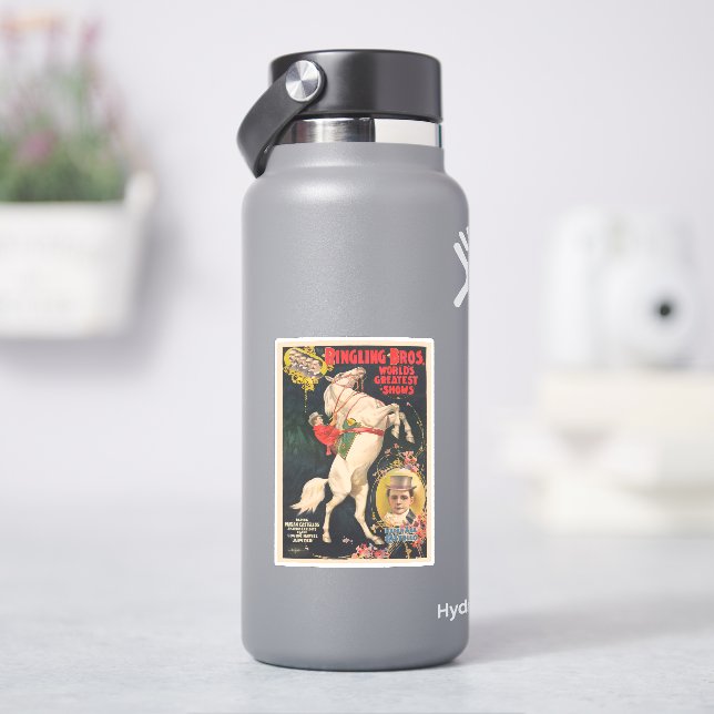 Circus Poster Of Madam Ada Castello On A Horse (HydroFlask)