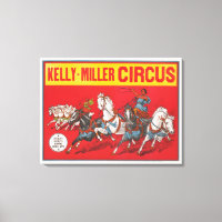 Circus Poster Of Two Men In Chariots Racing