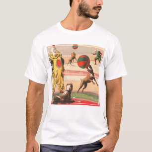 Circus Poster Showing Clowns With Performing Dogs T-Shirt