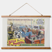 Circus Poster Showing Wild Animals In Cages