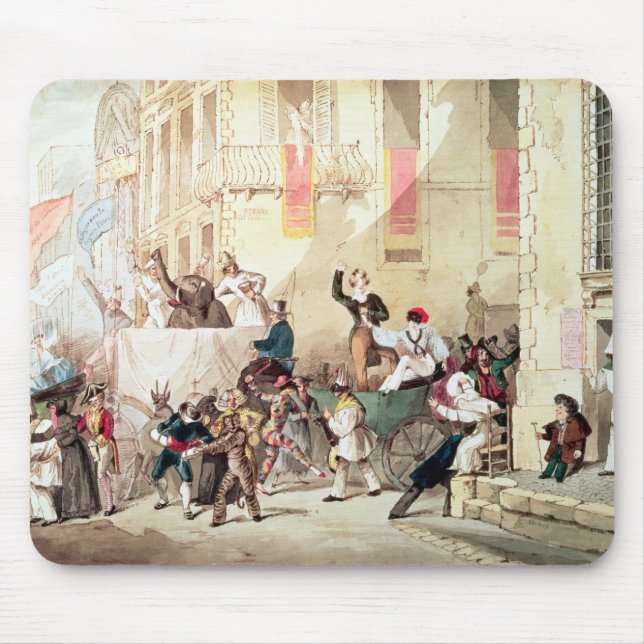 Circus Procession in Italy, 1830 Mouse Pad (Front)
