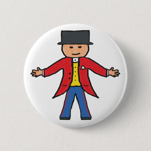 Circus Ringmaster 6 Cm Round Badge