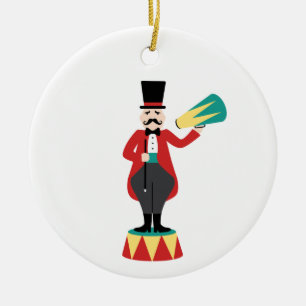 Circus Ringmaster Ceramic Tree Decoration