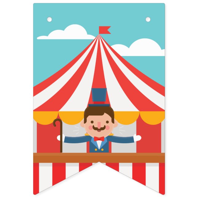 Circus Ringmaster. Circus is coming to town! Bunting (First Flag)
