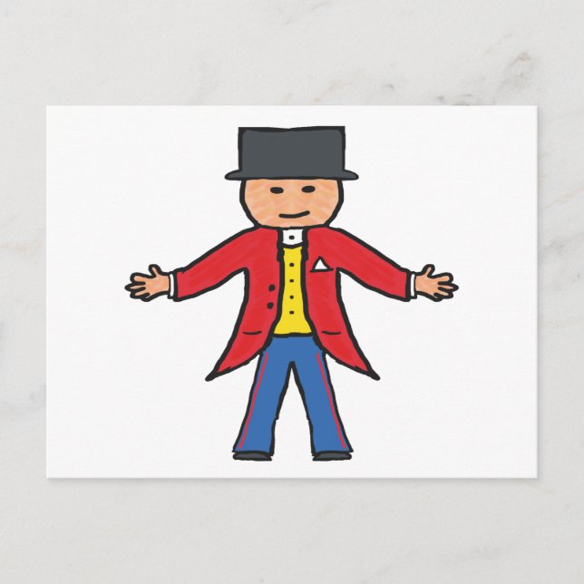 Circus Ringmaster Postcard (Front)