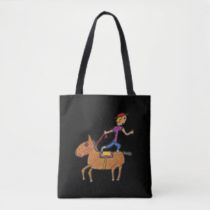 Circus Rodeo Horse Riding Tote Bag