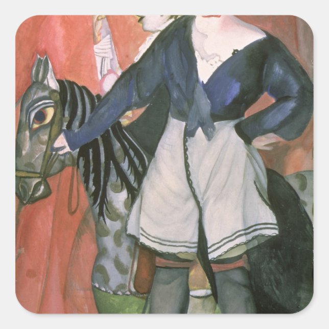 Circus Scene, 1917 Square Sticker (Front)