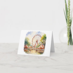 Circus Scene BLANK Card